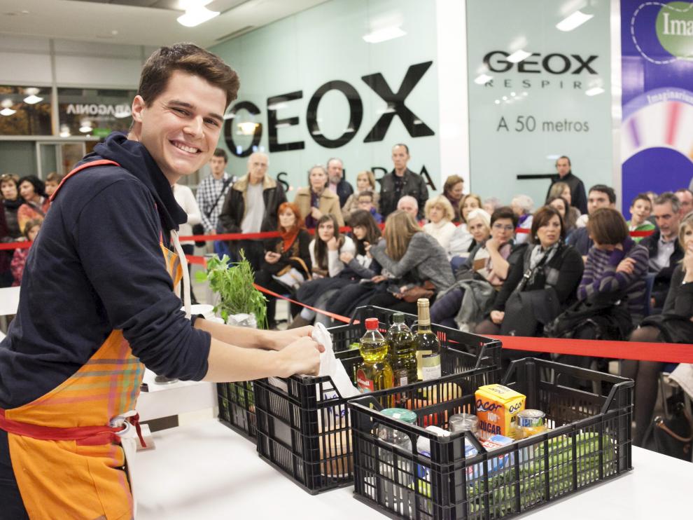 Mateo Sierra, en una demostración de cocina