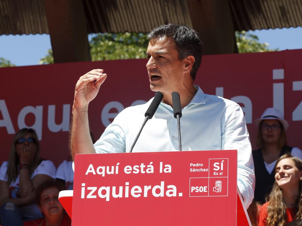 Pedro Sánchez, este sábado en Madrid