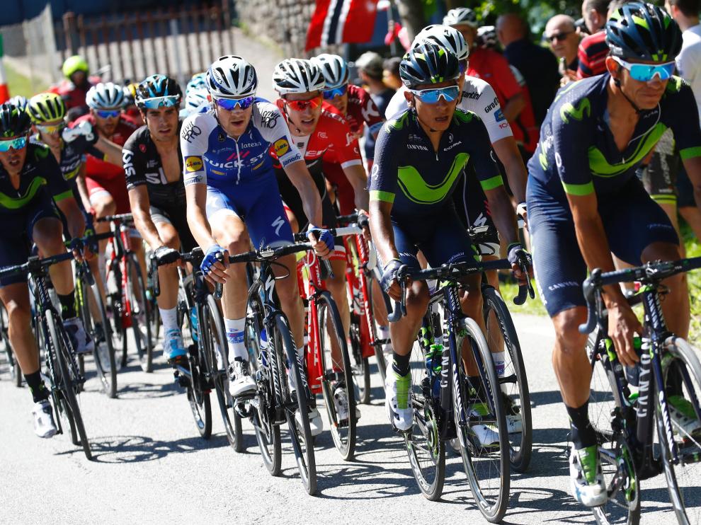 Nairo Quintana durante el Giro de Italia.