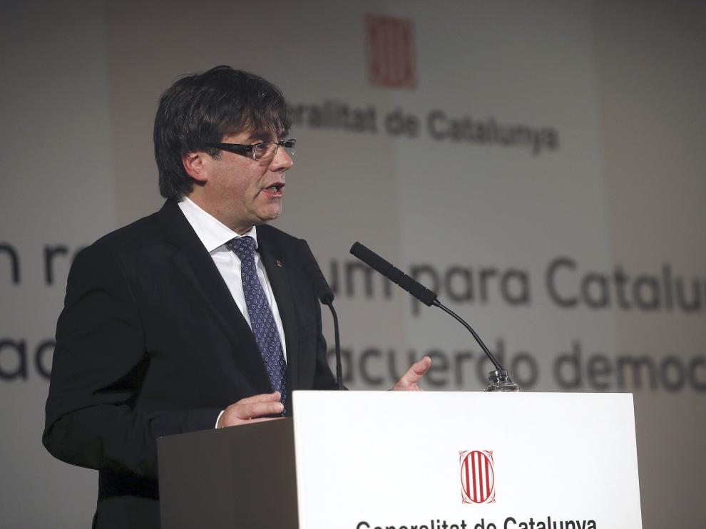 El presidente catalán, Carles Puigdemont.
