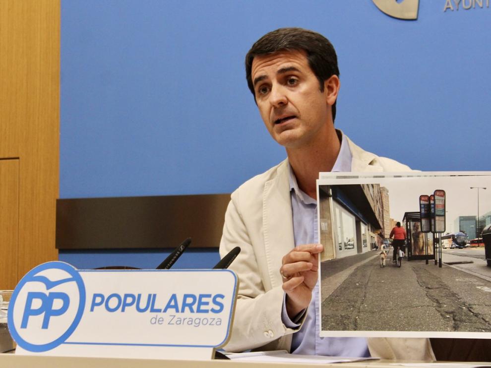 Pedro Navarro, concejal del Partido Popular en el Ayuntamiento de Zaragoza.