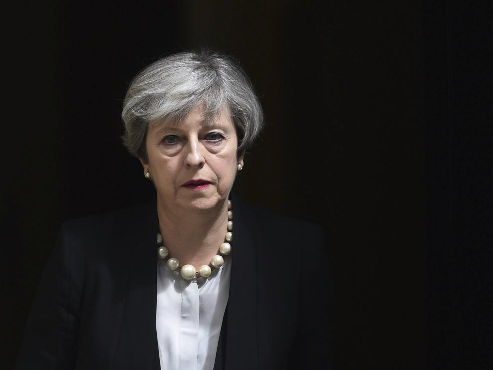 La primera ministra biritánica, Theresa May, este martes en Londres.