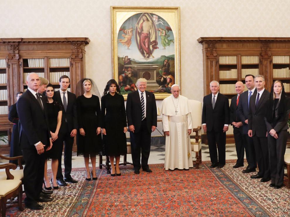 Encuentro entre el papa Francisco y Donald Trump en el Vaticano.