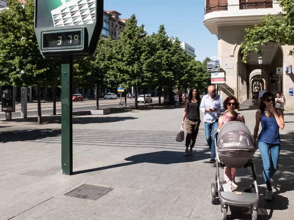 Alerta por altas temperaturas en la Ribera del Ebro.
