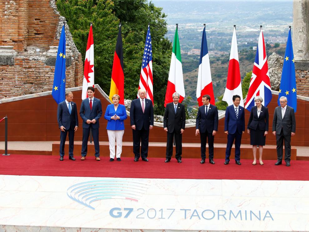 Los líderes del G7 inauguran oficialmente la cumbre de Taormina ...