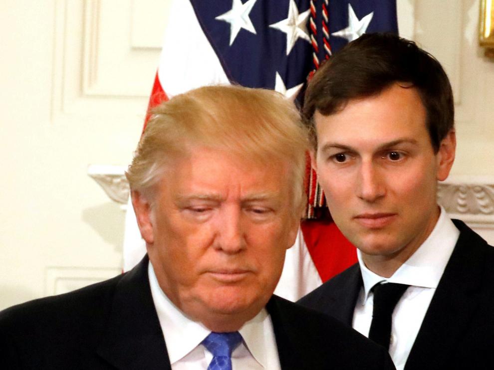 Donald Trump y su yerno Jared Kushner.