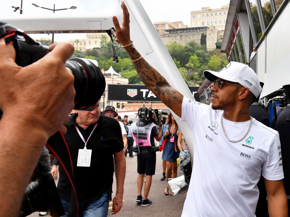 Lewis Hamilton en Mónaco.