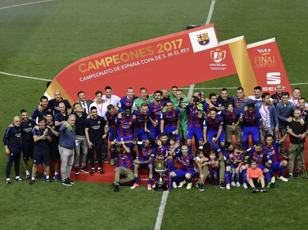 Final de la Copa del Rey entre el Barcelona y el Alavés