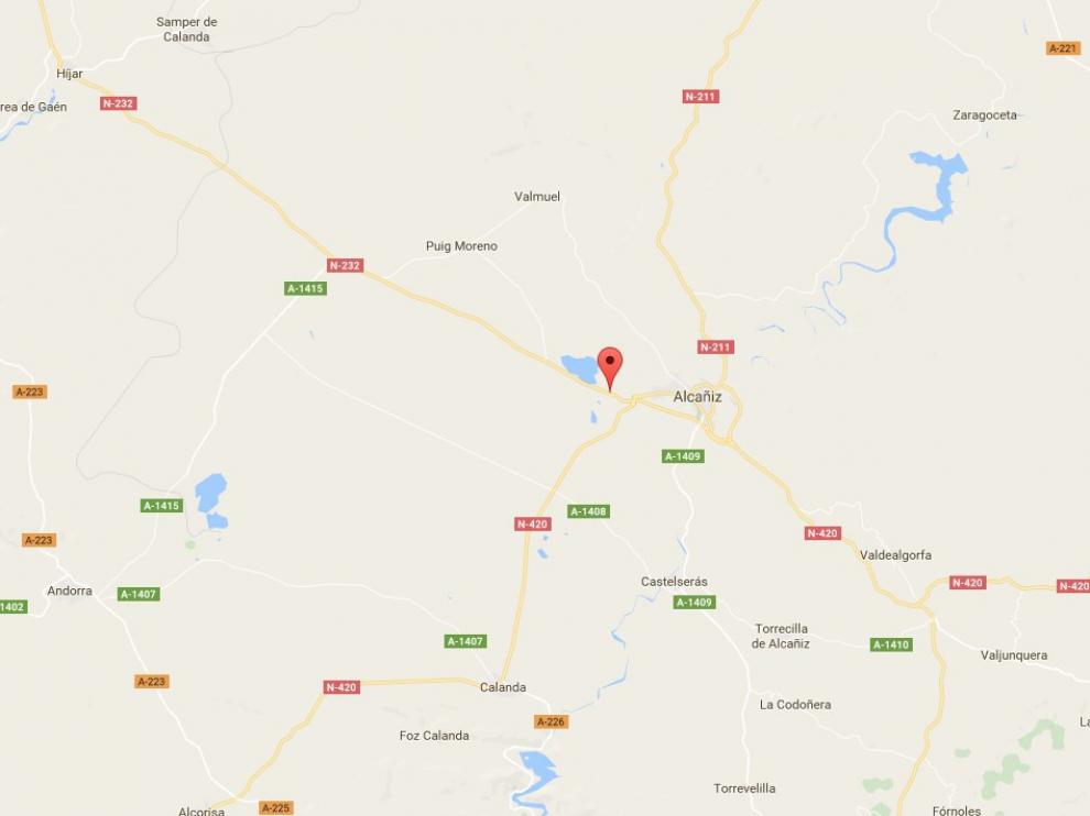 Accidente de tráfico en Alcañiz