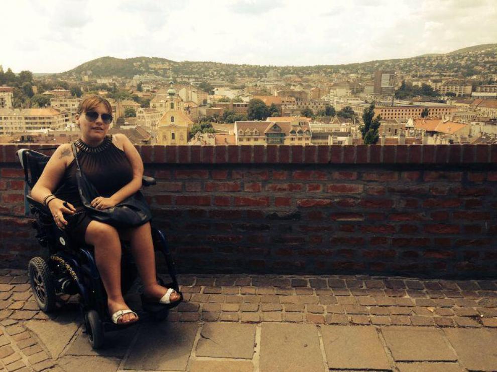 Miriam Herrero, durante un viaje a Budapest.