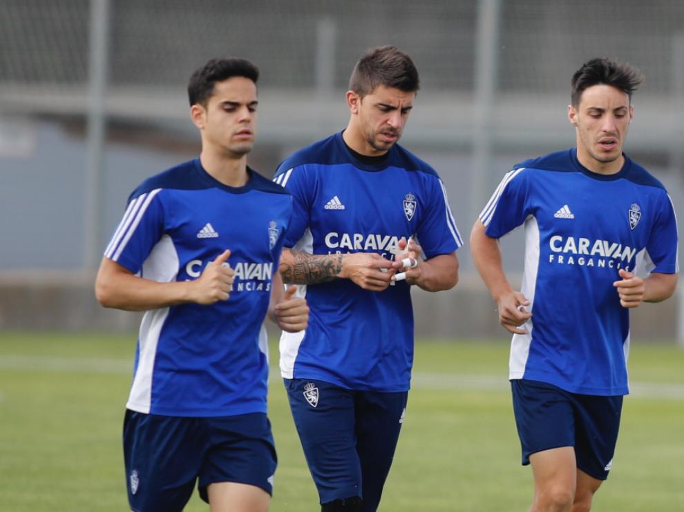 Imagen de archivo de un entrenamiento del Real Zaragoza.