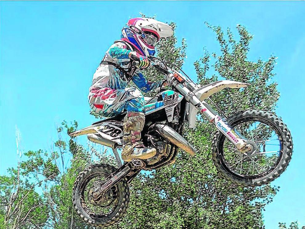 Navarro, ganador ayer de la Copa de España. MXShoot.