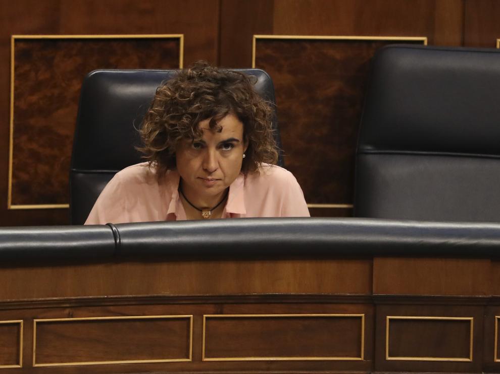 Dolors Monserrat este martes en el Congreso.