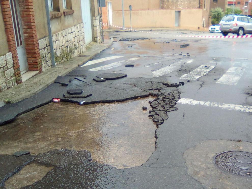 Las lluvias han deteriorado el pavimento en varias calles