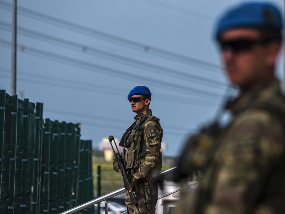 Miembros de las fuerzas especiales turcas.