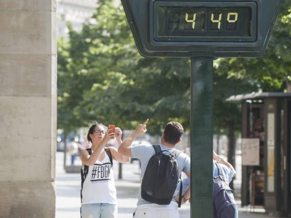 Zaragoza es la capital aragonesa más calurosa: su récord de temperatura está en 44,5 grados y se alcanzó en 2015.
