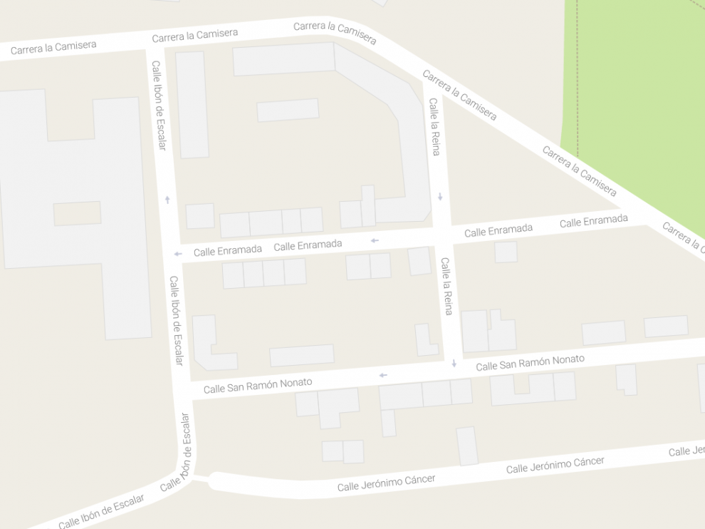 Zona en la que se ha producido el accidente.