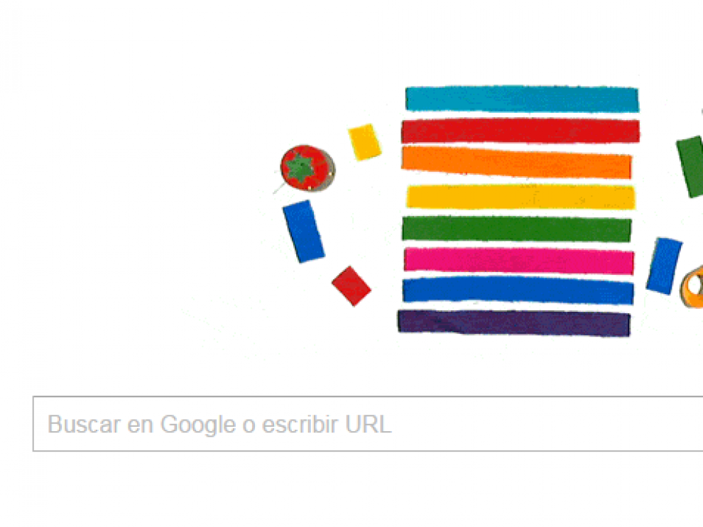 El 'doodle' homenajea a Gilbert Baker.