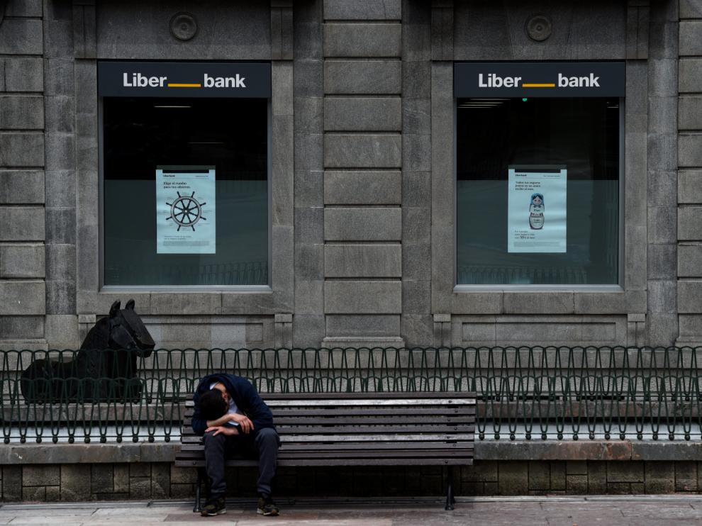 Oficina de Liberbank en Oviedo.