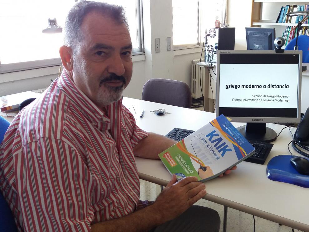 Manuel Giatsidis, coordinador de la Sección de Griego del Centro Universitario de Lenguas Modernas de la UZ