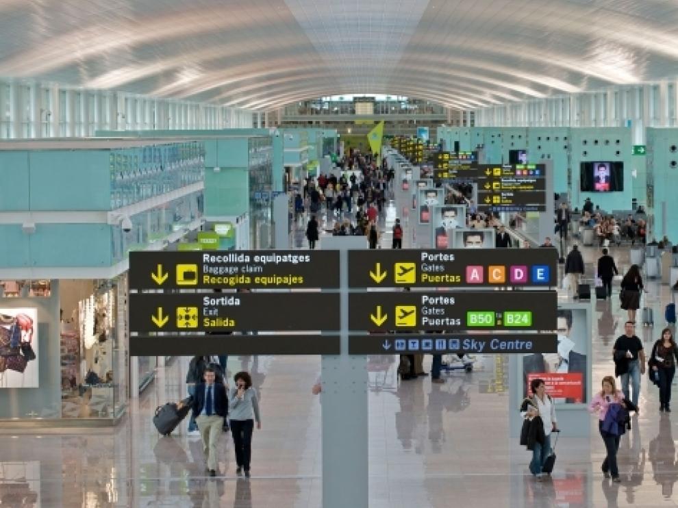 Terminal 1 de el aeropuerto Barcelona-El Prat.