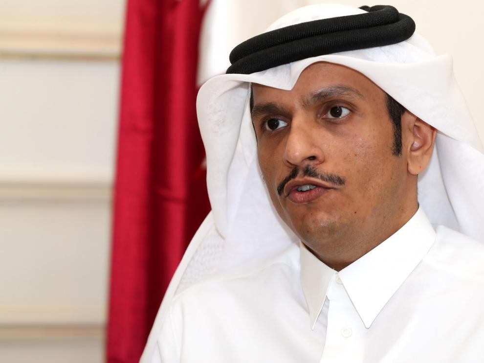 El ministro de Exteriores qatarí, Mohamed bin Abdulrahman.