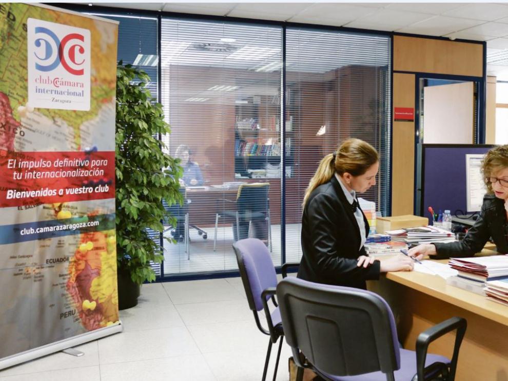 Servicios para la internacionalización de la Cámara de Comercio de Zaragoza.