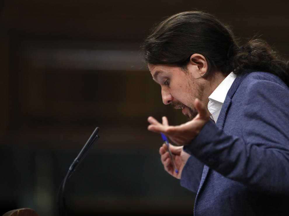Pablo Iglesias, en el Congreso.