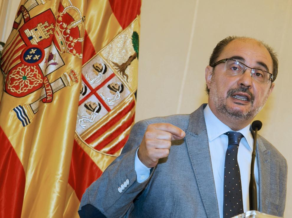 El presidente aragonés, Javier Lambán.