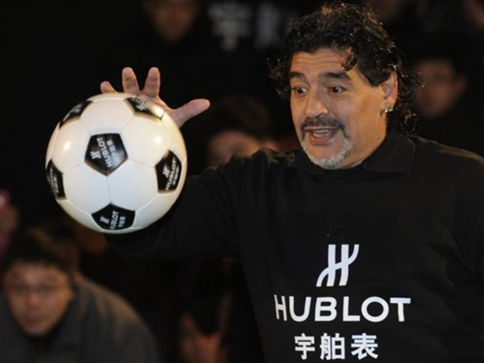 Imagen de archivo del exfutbolista Diego Armando Maradona.