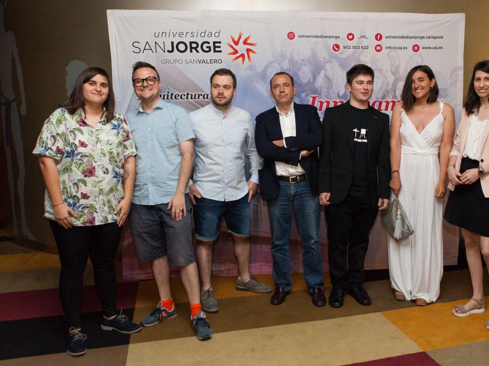 Isabel Mateo, Ignacio Estaregui, Lucas Castán, Jaime García, Eduardo Pérez, Claudia Buisán y Elena Capapé.