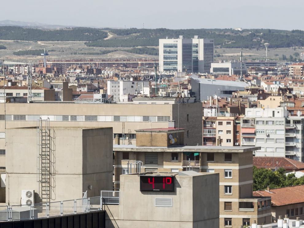 Calor en Zaragoza.