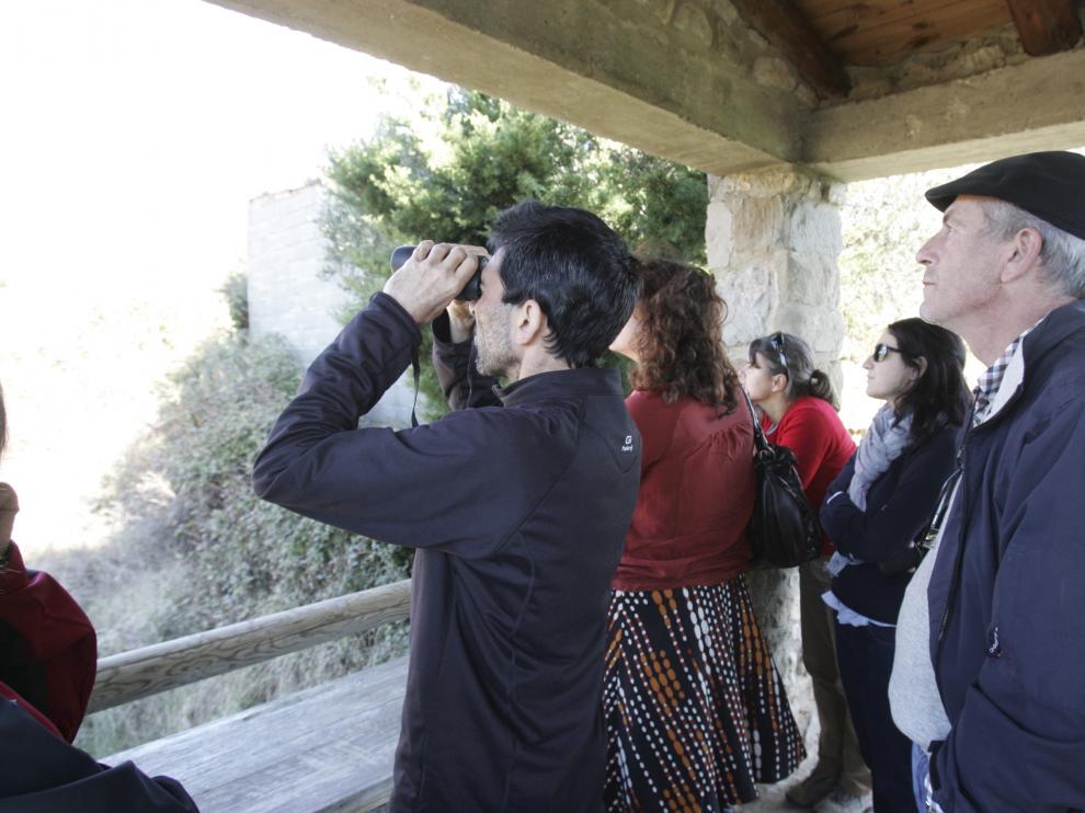 Mirador de buitres en Santa Cilia de Panzano.