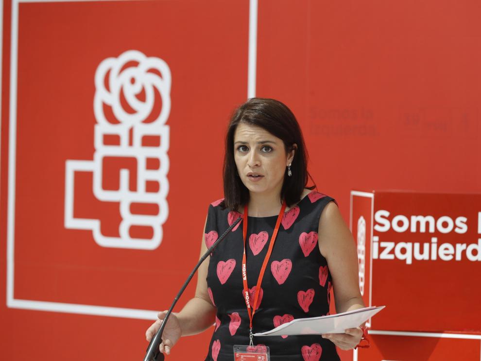 Imagen de archivo de la vicesecretaria general del PSOE, Adriana Lastra.