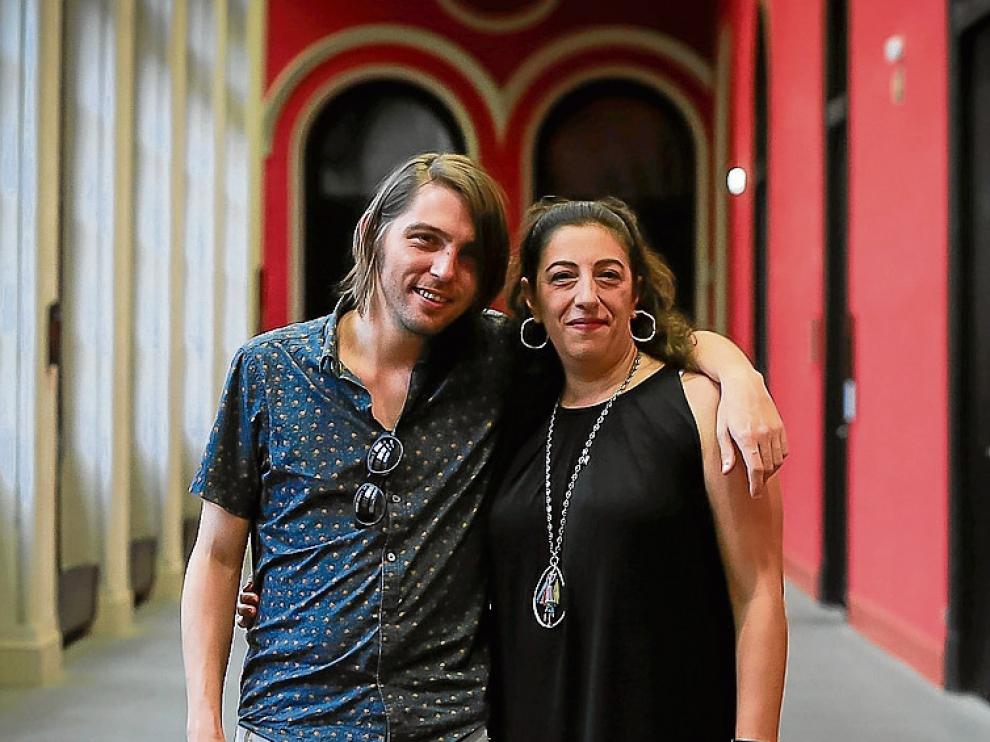 Juan Soto y María Frisa, el pasado jueves, en el Paraninfo.