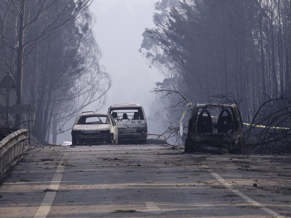 Un incendio forestal provoca decenas de muertos en el centro de Portugal