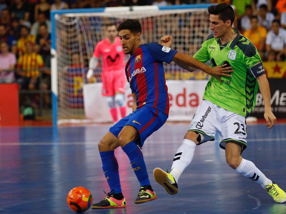Imagen del cuarto partido entre Movistar y Barcelona.