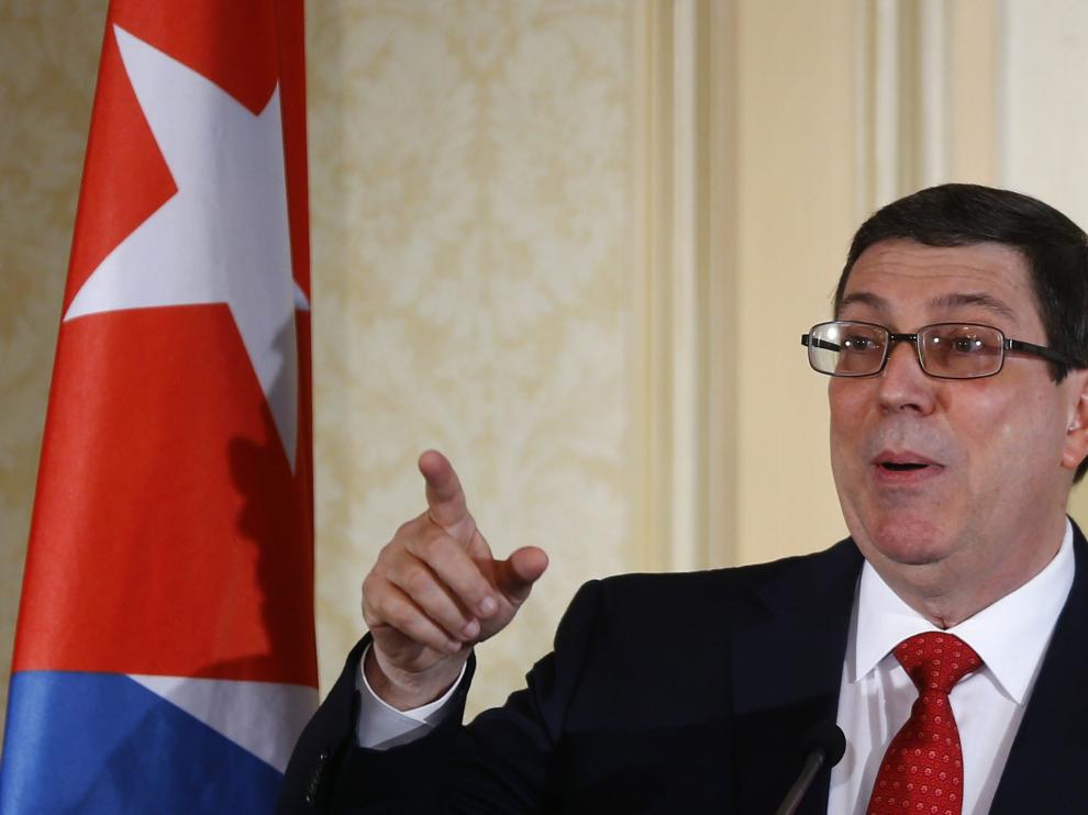 El ministro cubano de Relaciones Exteriores, Bruno Rodríguez, este lunes en Viena.