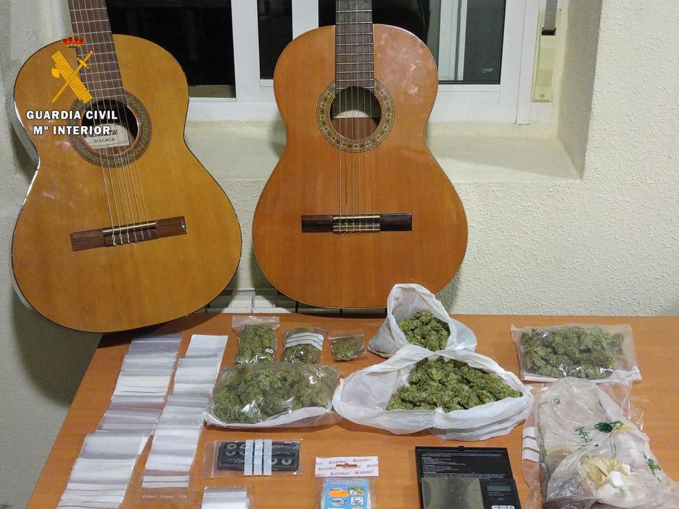 Dos detenidos por tráfico de drogas en Huesca.