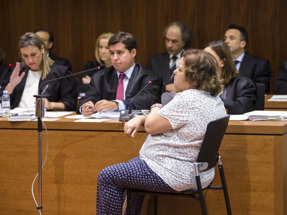 María del Carmen Alejandre Soriano durante el juicio por el incendio de la residencia de Santa Fe