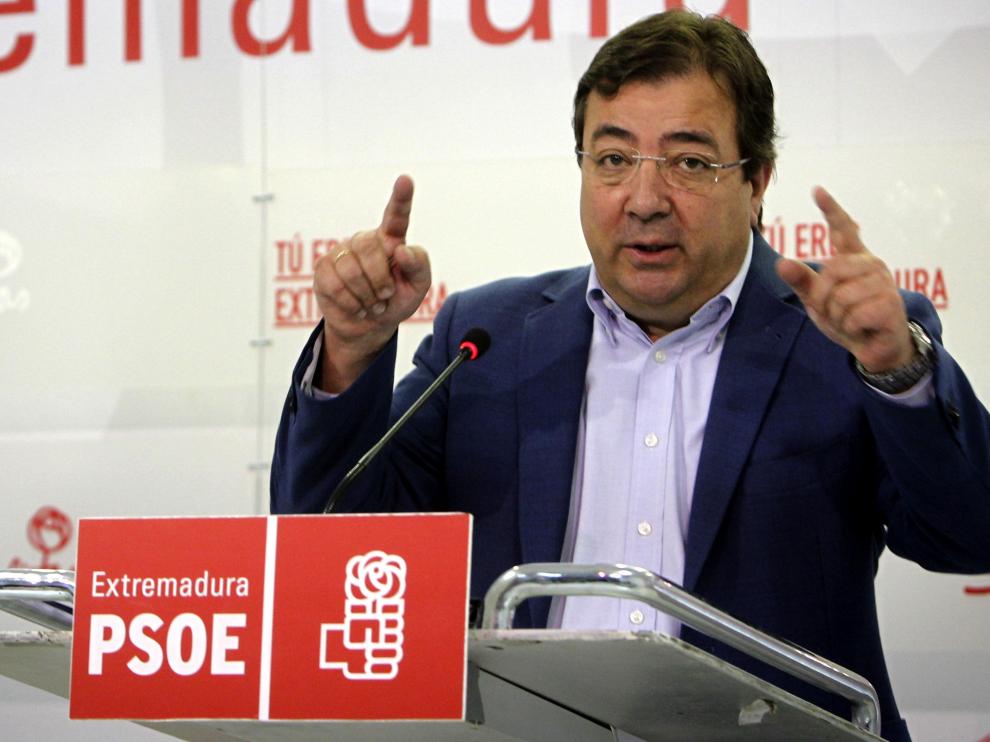 El secretario general del PSOE de Extremadura, Guillermo Fernández Vara.