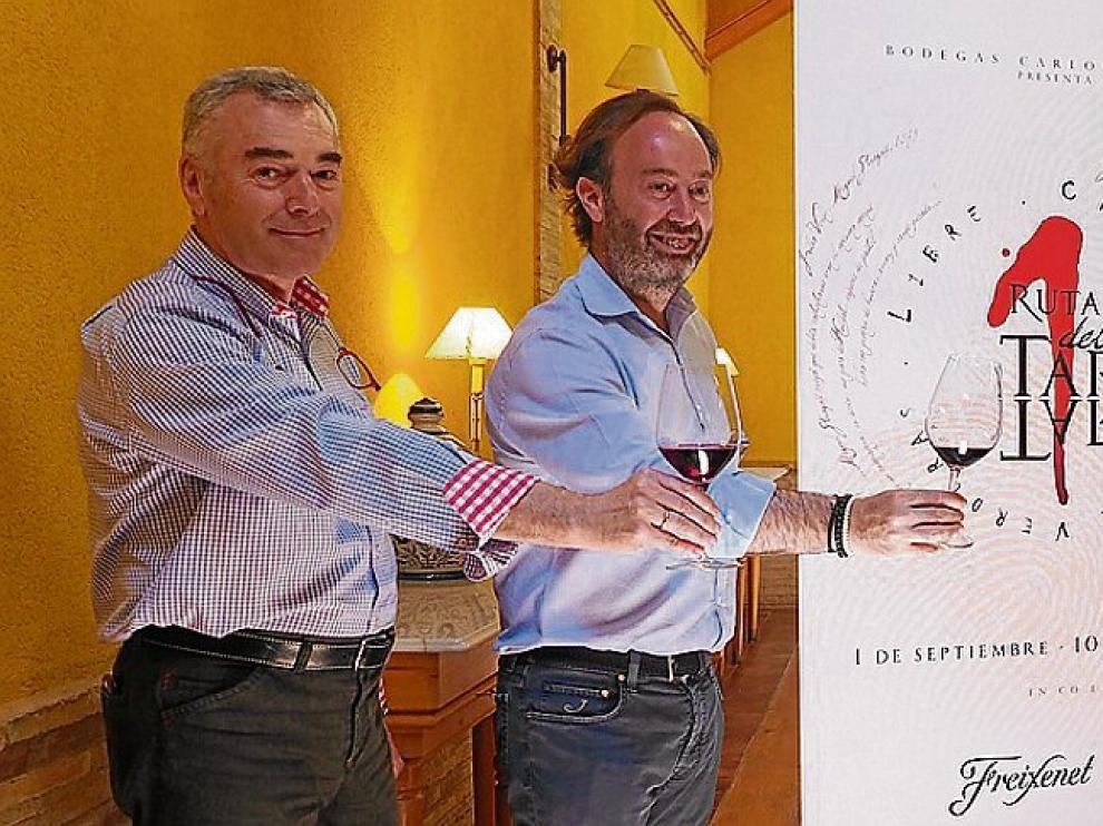 Vicente López Brea, Carlos Valero, Silvia Tomé y Carlos Zendrera, durante la presentación.