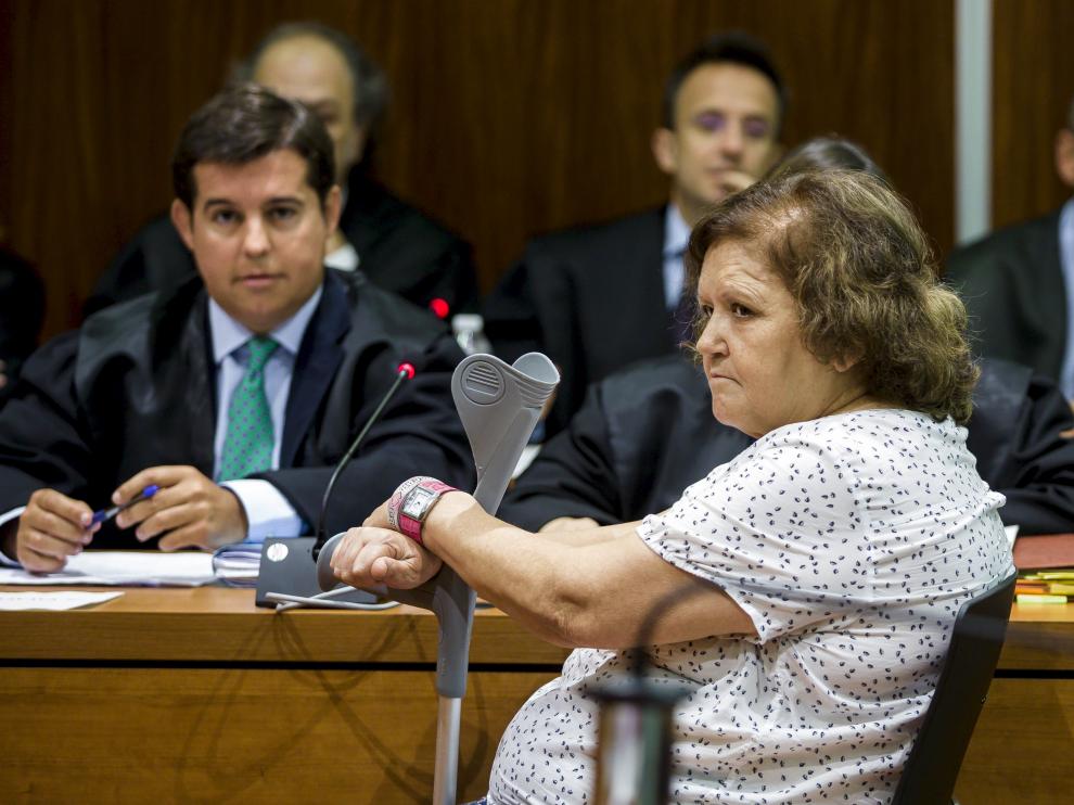 Imagen de la acusada durante el juicio