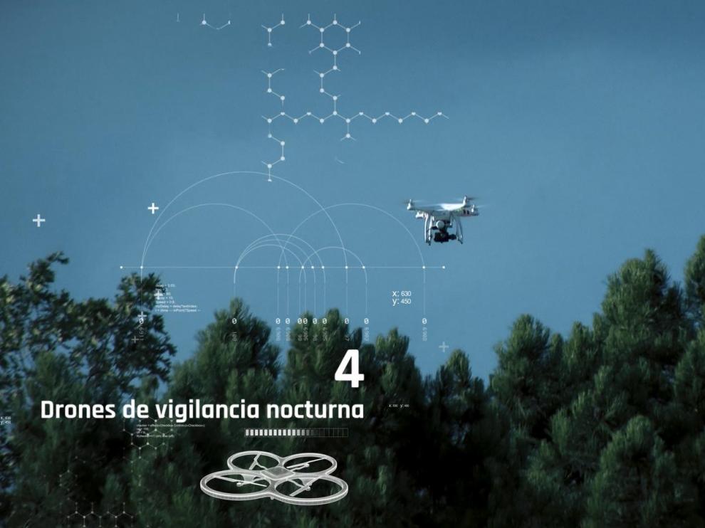 Imagen de uno de los drones que operarán desde Zaragoza