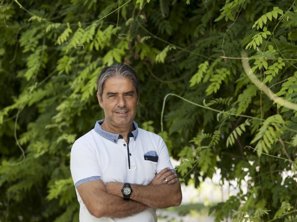 Natxo González, la semana pasada en sus primeras horas en Zaragoza.