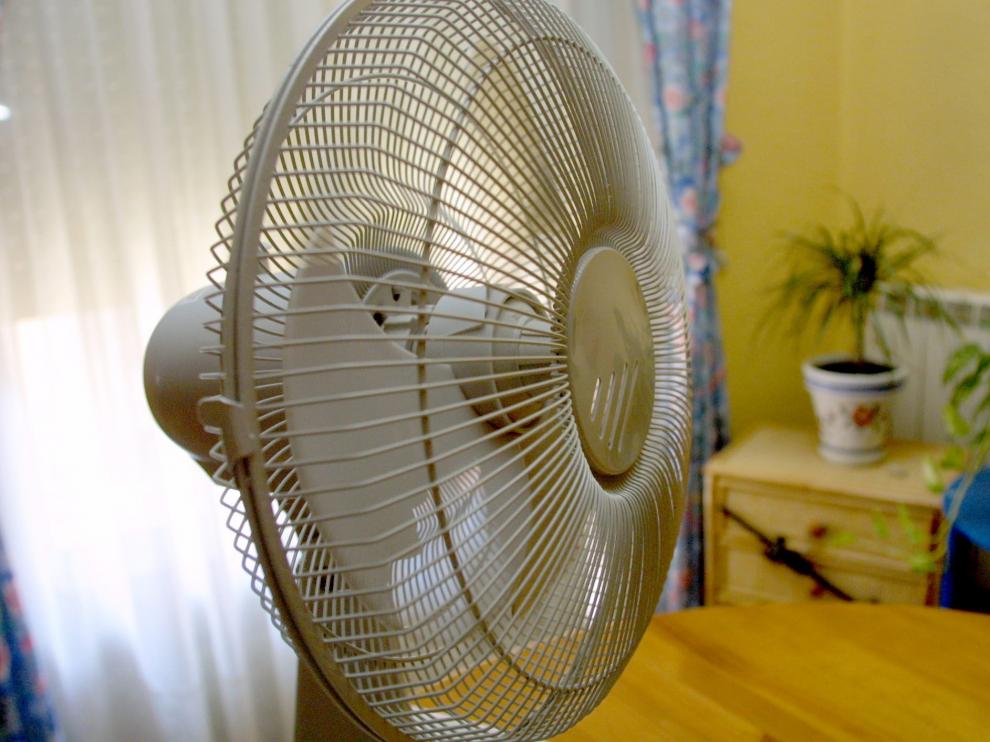 Un ventilador en una vivienda aragonesa.