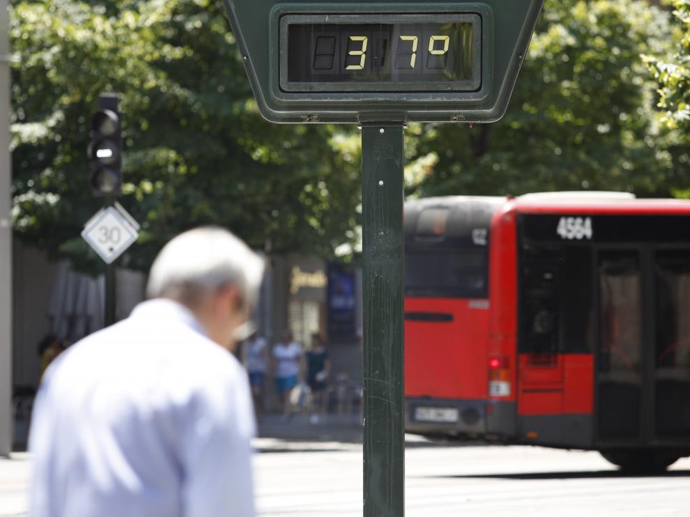 Zaragoza soporta hoy temperaturas de hasta 40 grados