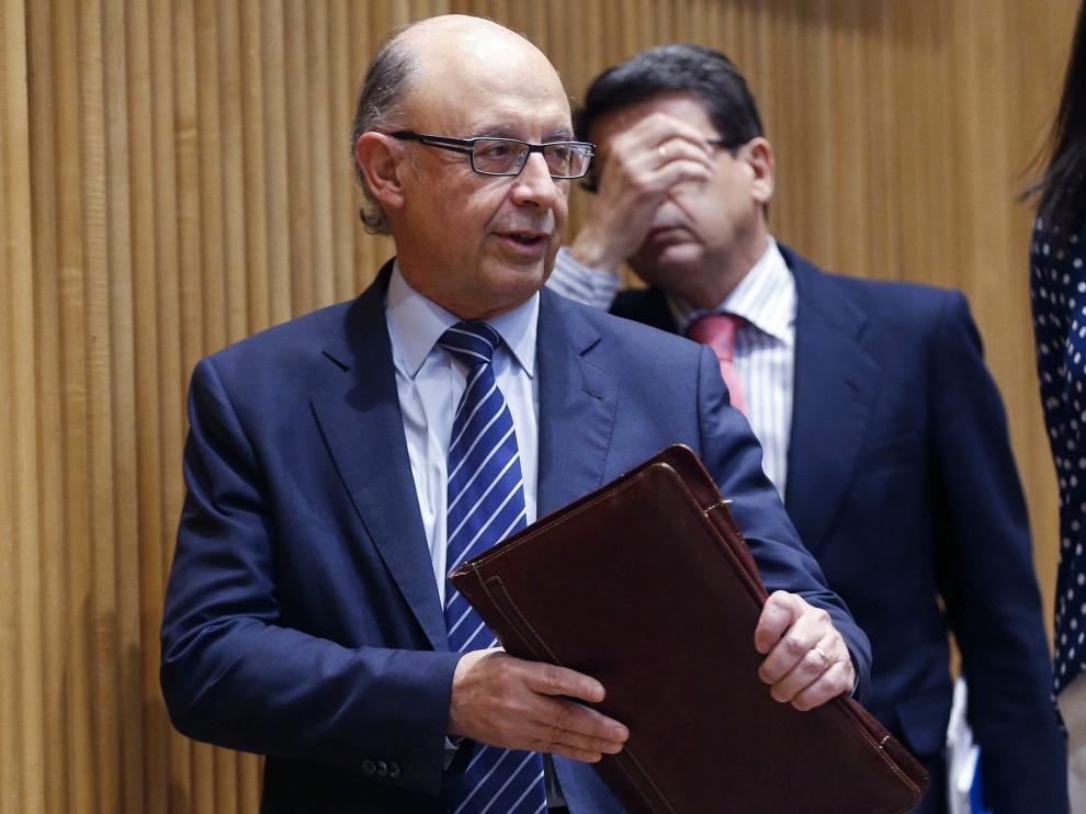 El ministro de Hacienda, Cristóbal Montoro, este miércoles.
