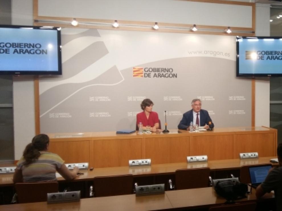 Joaquín Olona e Inés Torralba, en rueda de prensa