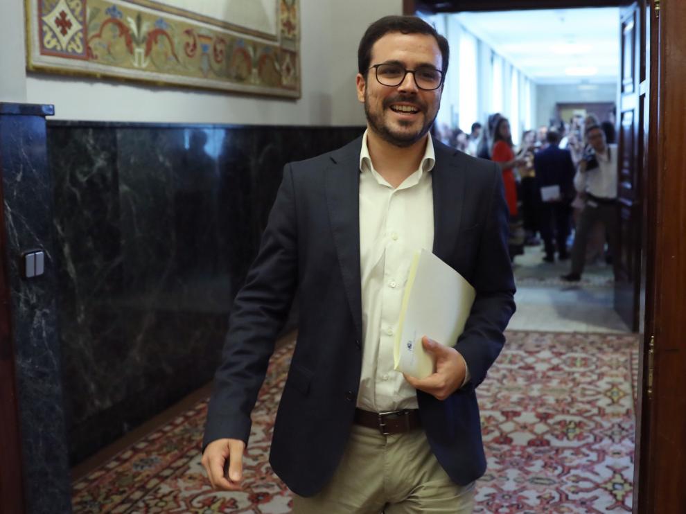 El líder de IU, Alberto Garzón.